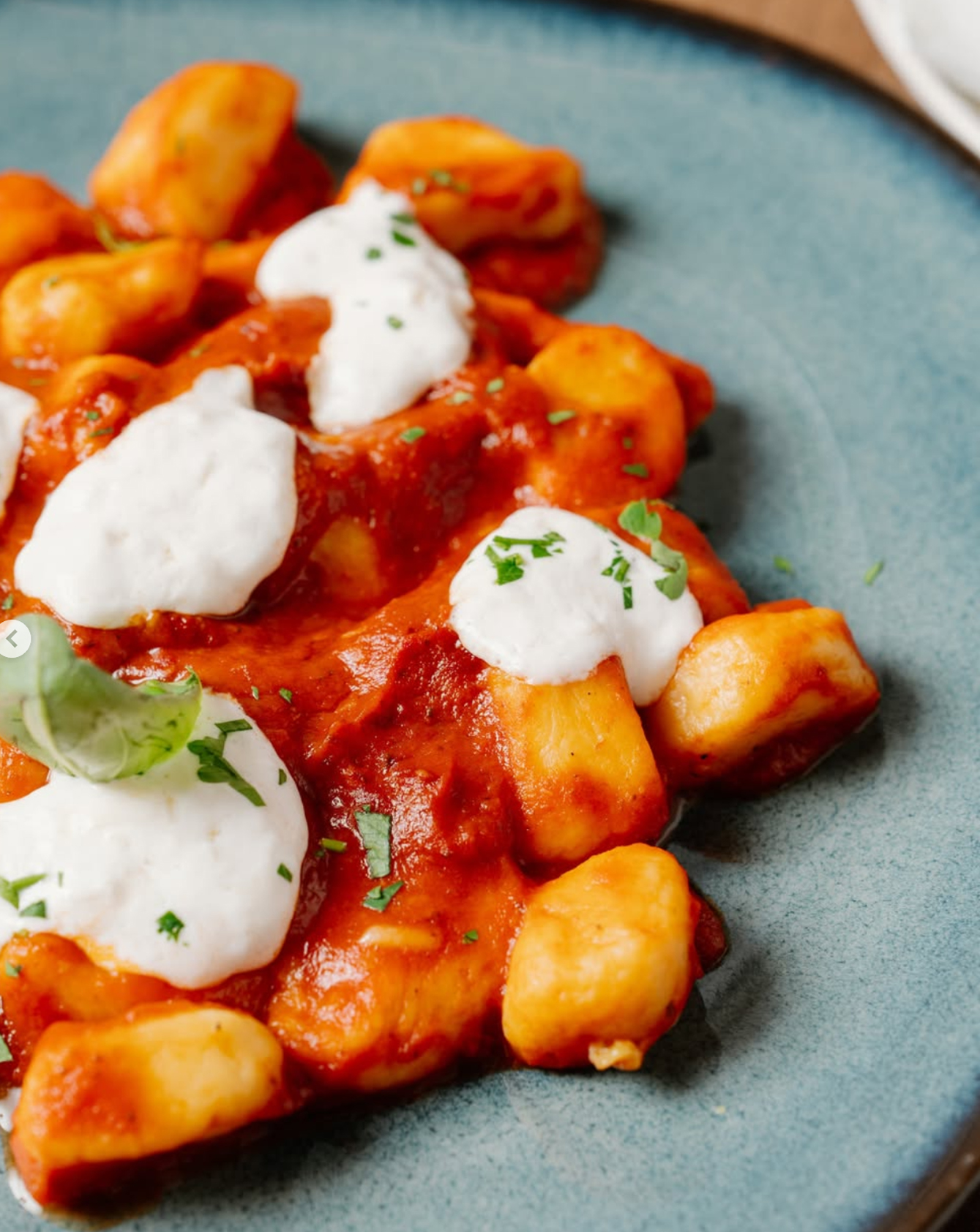 Hand made gnocchi in red sauce at Mad Over Italian Gold Coast